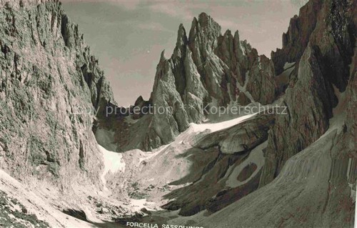 Forcella sassolungo langkofel - sassolungo,
